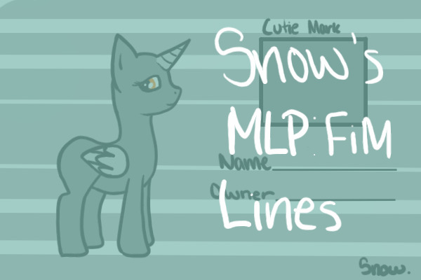 Snow's MLP:FiM Lines c:
