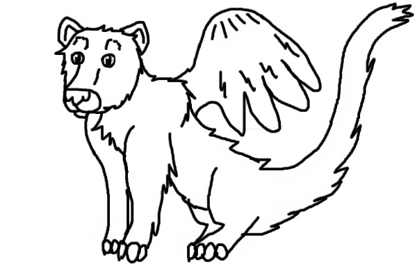 Winged Panther (Maybe Adoptable)