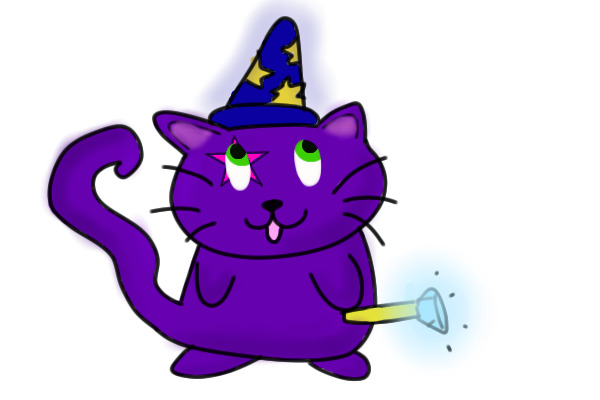 Purple Wizzard Cat