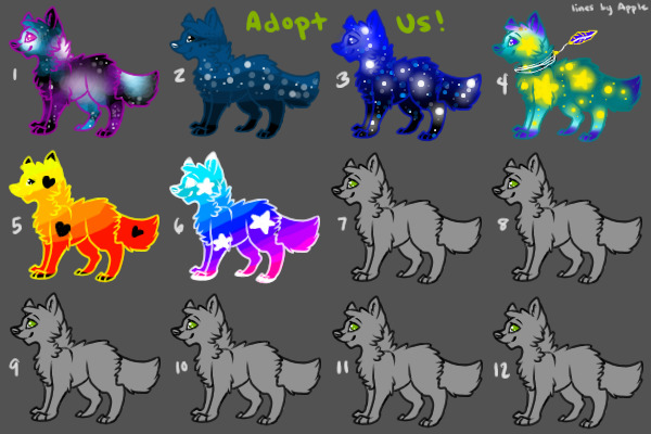 {pup designs for adoption~  }