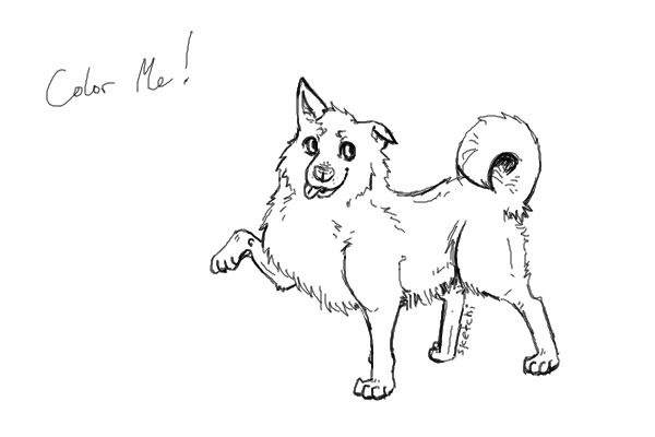 doggy lineart