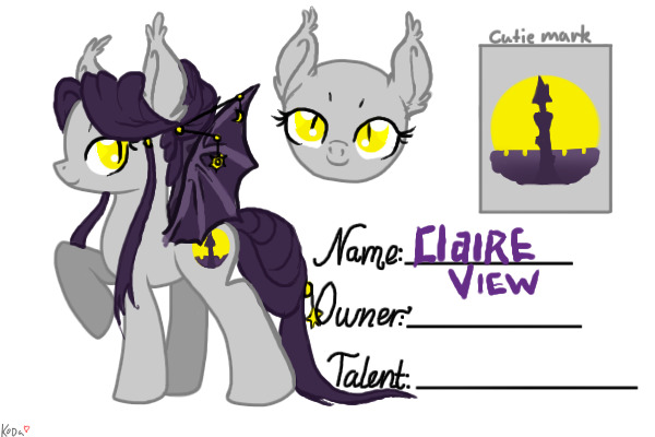 Claire View Reference Sheet