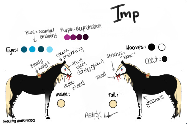 Imp's Character Reference Sheet