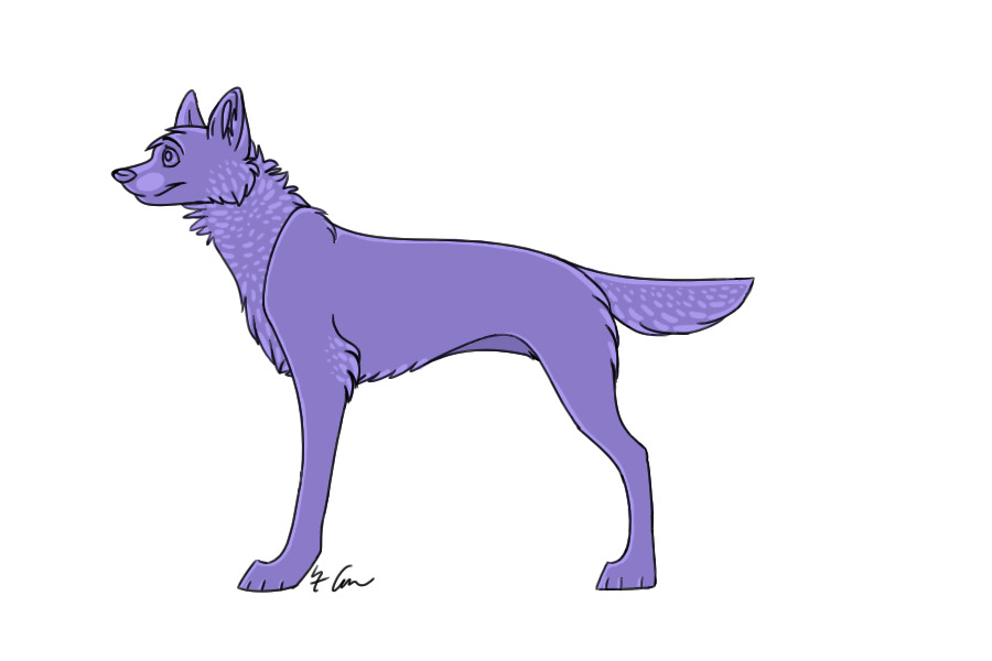 Random Wolf Lineart