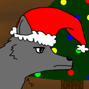 "Darn These Holidays" Wolf Avatar