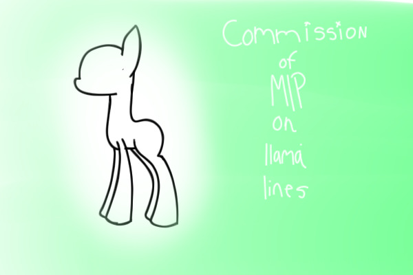 commissions of mlp on llama lines!