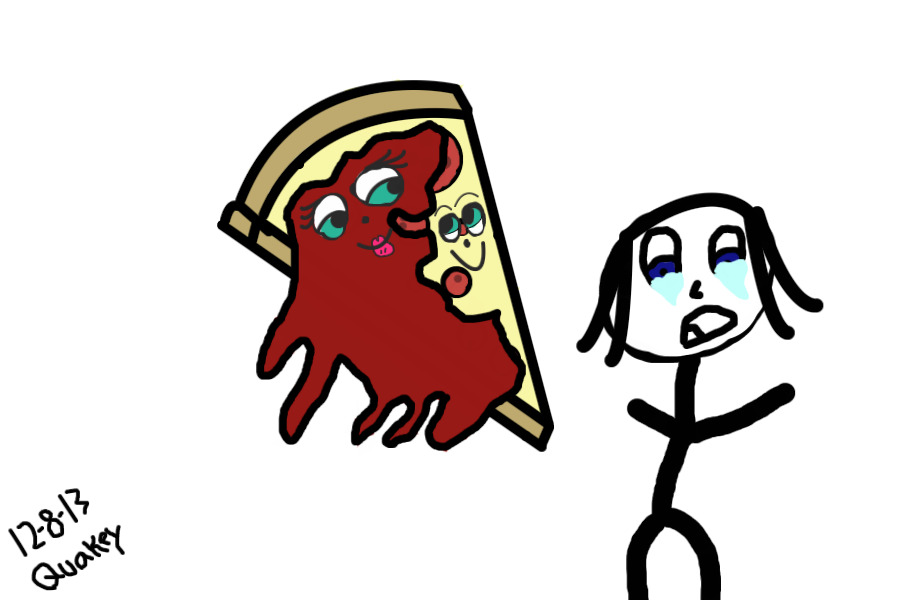 Why pizza WHY!!!!!!!!!! ;3;