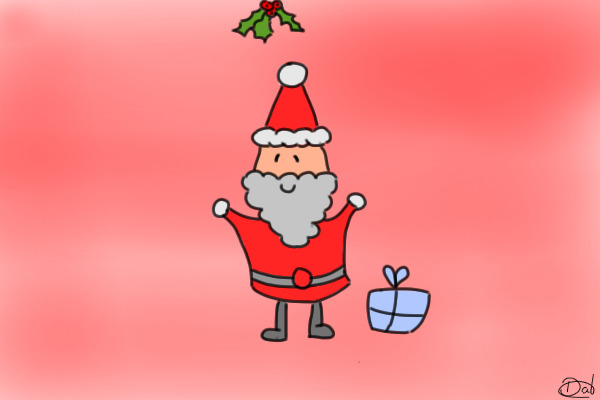 Colour in your own Santa!