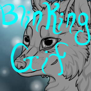 Blinking Gif Basic Wolf Editable