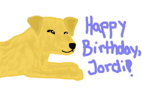 Happy Birthday, Jordi! (: