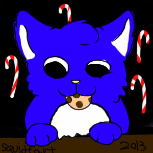 Tardis blue kitty