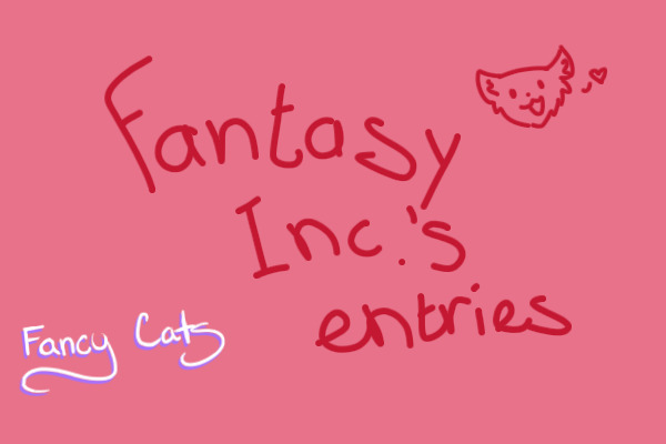 My entries!