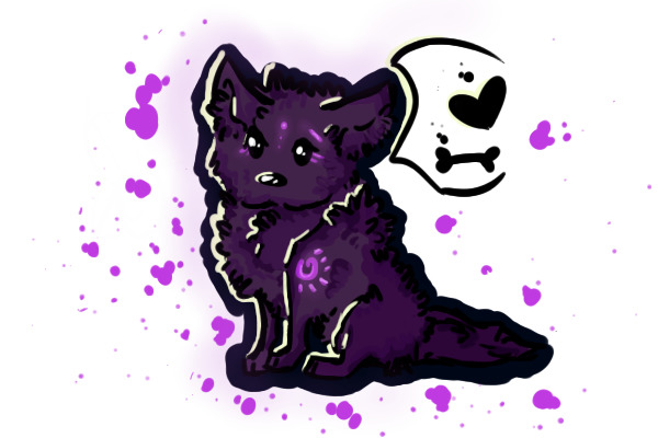Odd Purple Dog