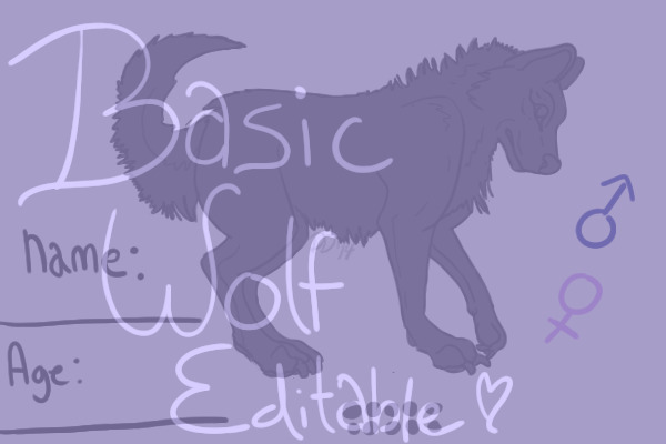 Basic Wolf Editable
