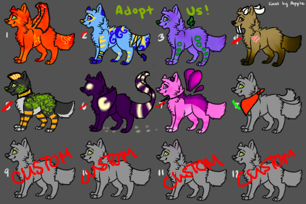 Adoptable Wolfies!