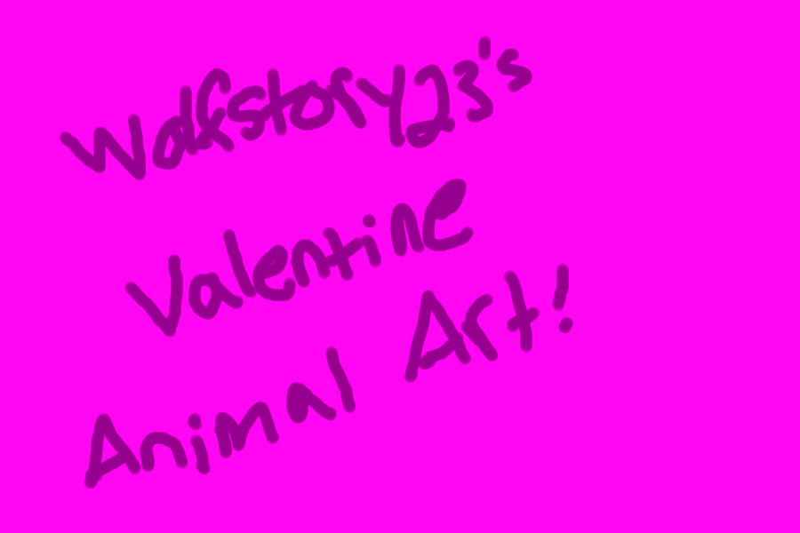 Valentine Animal Art!