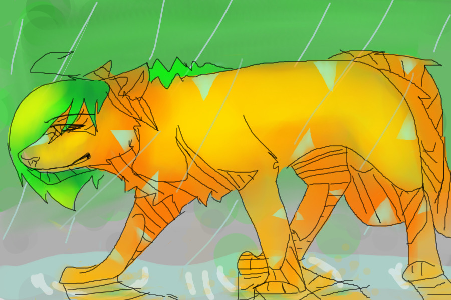 doodle of my first fursona