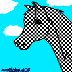 Checkers Horse