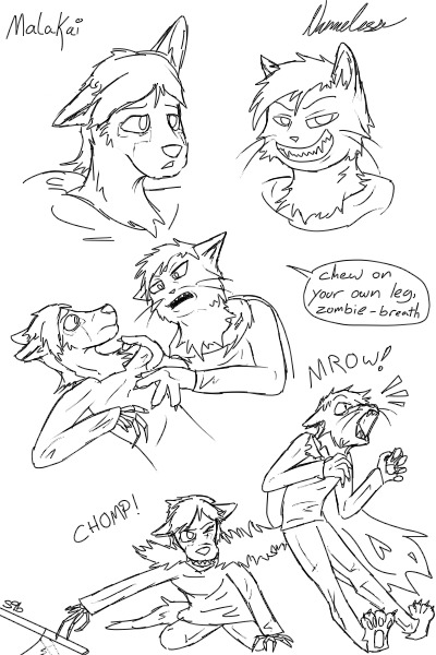 Some weird AU where my chars are animals