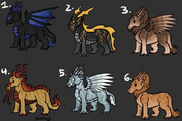 Dragon Adoptables - FOR SALE