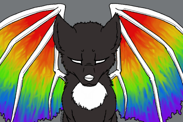 Rainbow vampire bat