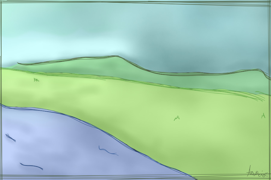 Background practice by the river side