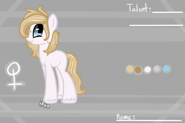 Pony Character~Adopted