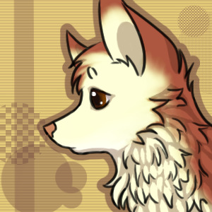 Colored in dog avatar