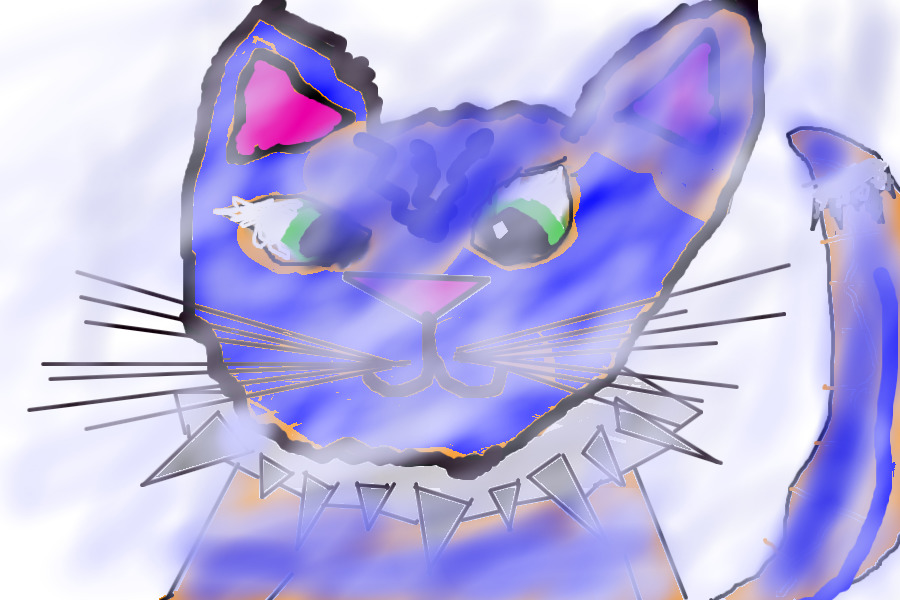 Aqua Kitty (drawing)