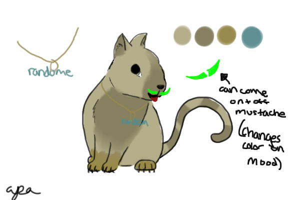 HAHA :3 New fursona for fade (new name)