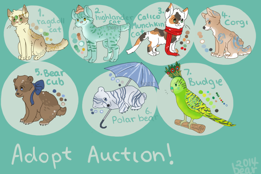 adopts for auction - OVER