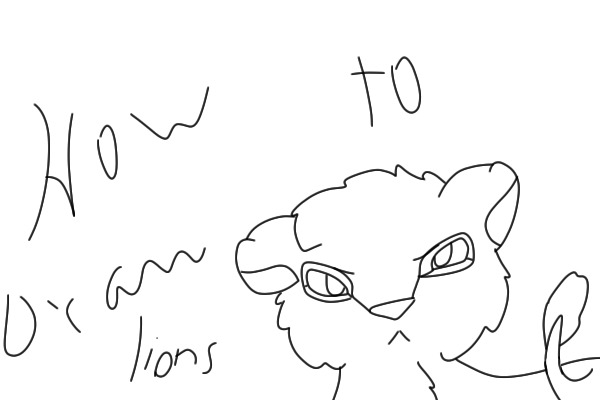 how to draw lions!