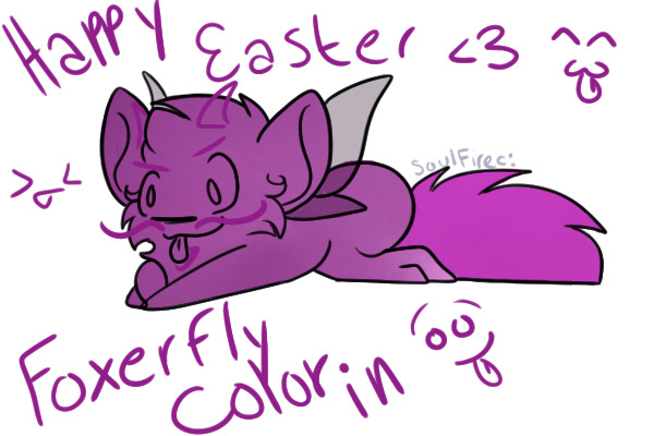 Foxerfly color in!