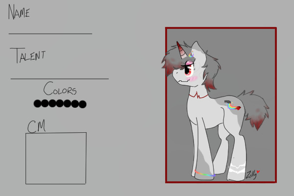 Finished Rainbow Factory Pony