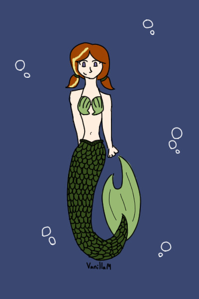Little Anna as a Mermaid