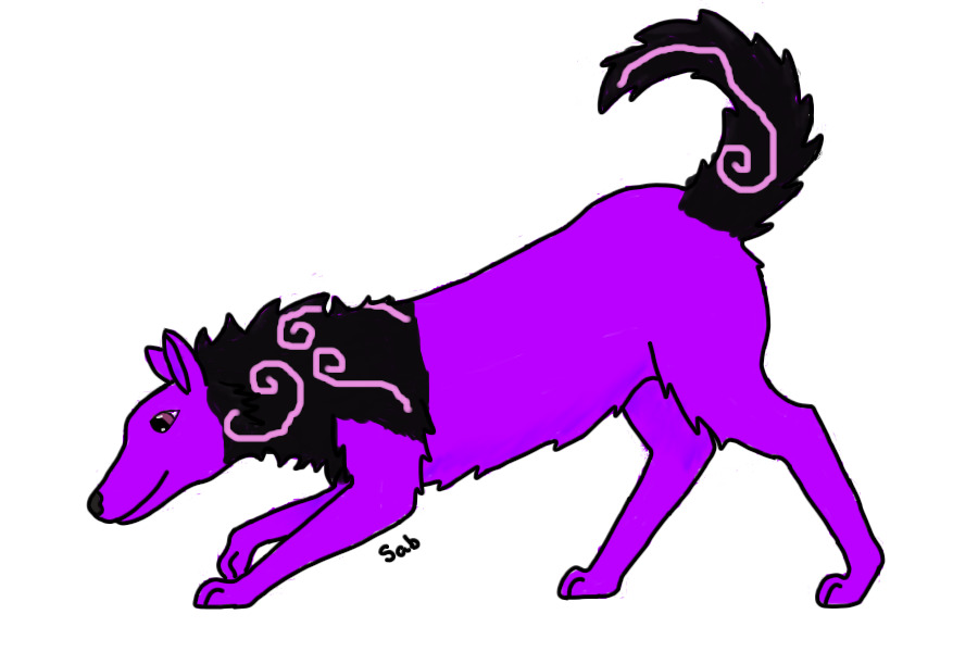 Purple Arctic Wolf