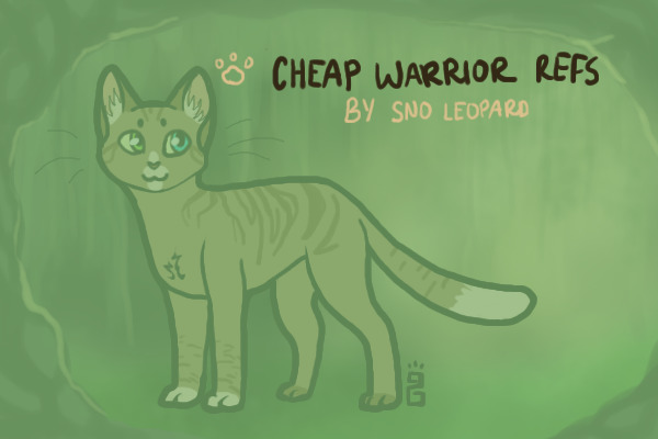 Cheap Warrior Refs [CLOSED DUE TO FULL SLOTS]