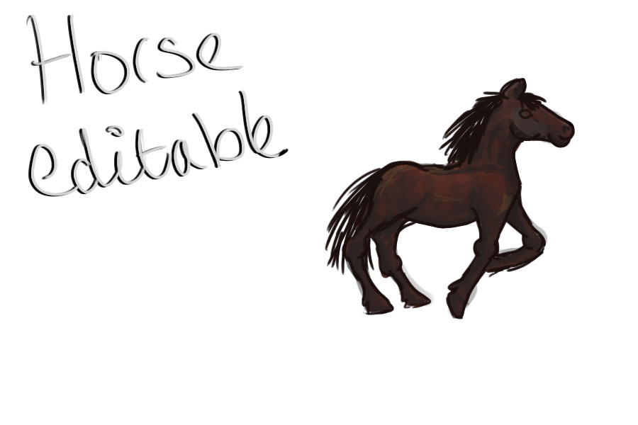 horse editable