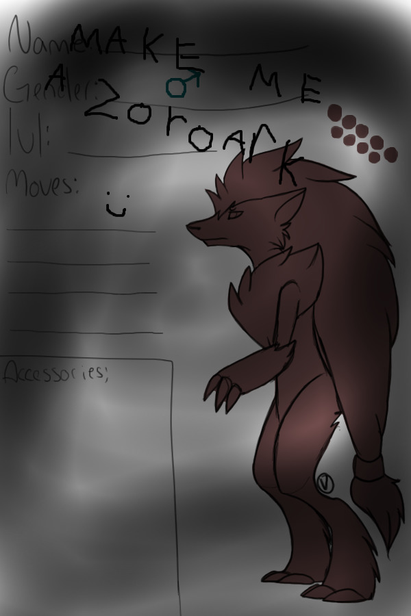 Make me a Zoroark contest c: