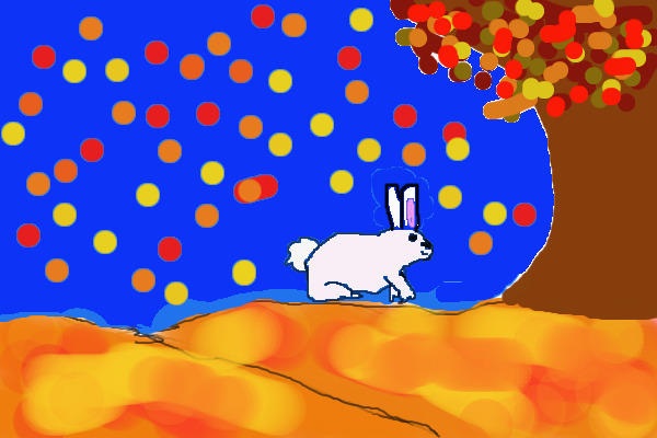 Bunny in Fall