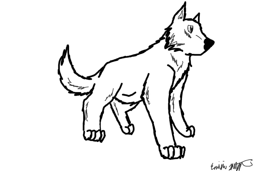 Wolf/Dog editable