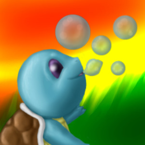Squirtle uses Bubble