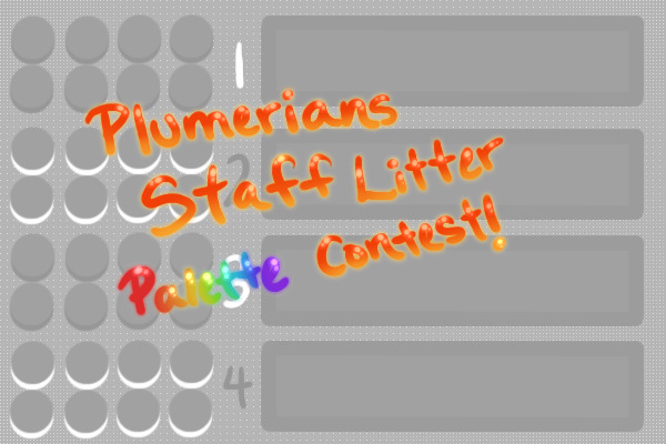Plumerians Staff Litter Palette Contest! - Winners, finally!