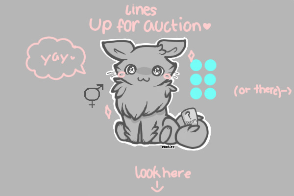 lines up for auction! *yay* - winner