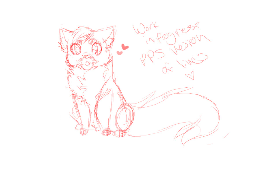 Pocket Fuzz lineart wip