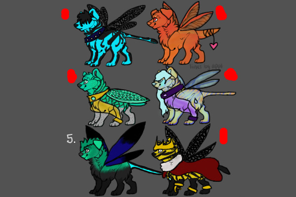 Dragon Fly Wolves Adopt!