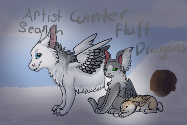 Winter Fluff Dragon Artist Search!