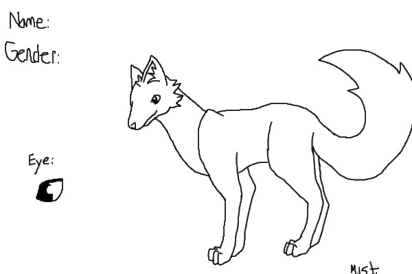 Wolf, Fox, Cub Editable