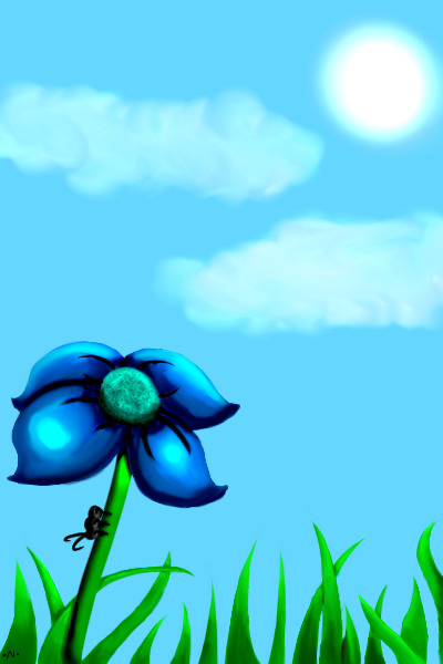 "Where the blue flowers grow.."
