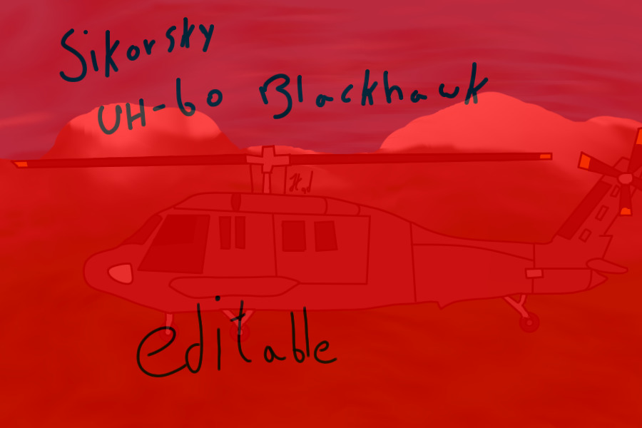 Sikorsky Blackhawk Editable